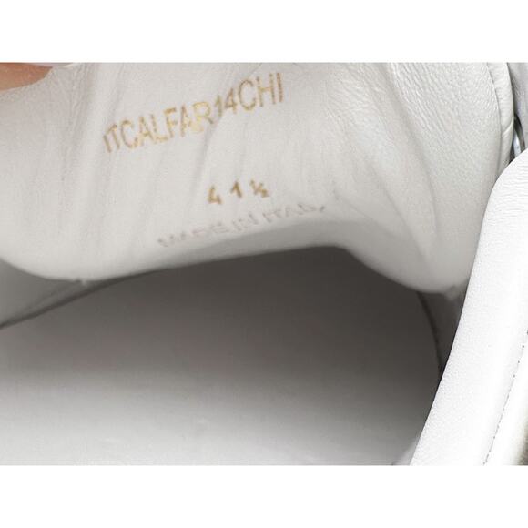 Burberry Men's White Leather Logo Low Top Designer Sneakers Shoes Size 41.5 - Picture 10 of 10